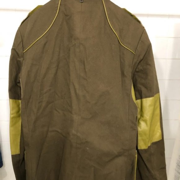 CLASSIC LUXURY RUDSAK PEACOAT WITH LEATHER DETAILING. - Picture 2 of 13